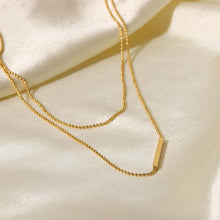 Load image into Gallery viewer, DAINTY BAR NECKLACE
