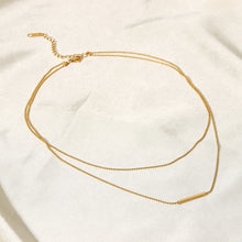 Load image into Gallery viewer, DAINTY BAR NECKLACE
