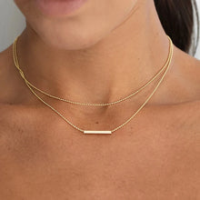 Load image into Gallery viewer, DAINTY BAR NECKLACE
